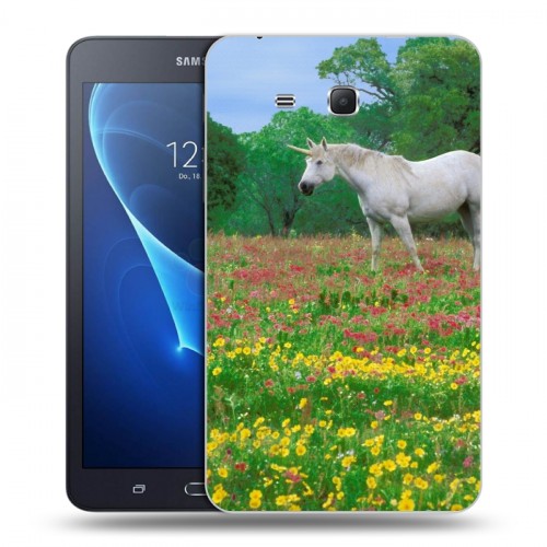 Дизайнерский силиконовый чехол для Samsung Galaxy Tab A 7 (2016) Лошади