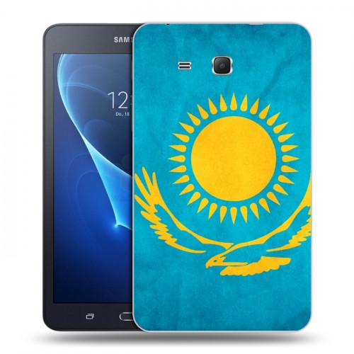 Дизайнерский силиконовый чехол для Samsung Galaxy Tab A 7 (2016) Флаг Казахстана