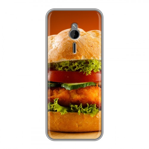 Дизайнерский силиконовый чехол для Nokia 230 Бургеры