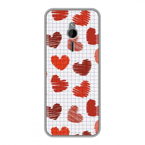 Дизайнерский силиконовый чехол для Nokia 230 День Святого Валентина