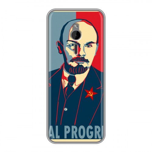 Дизайнерский силиконовый чехол для Nokia 230 Владимир Ленин