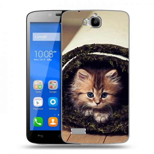 Дизайнерский пластиковый чехол для Huawei Honor 3C Lite Кошки