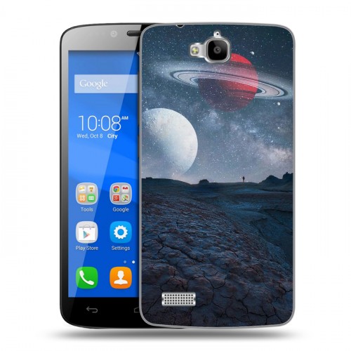 Дизайнерский пластиковый чехол для Huawei Honor 3C Lite Магический космос