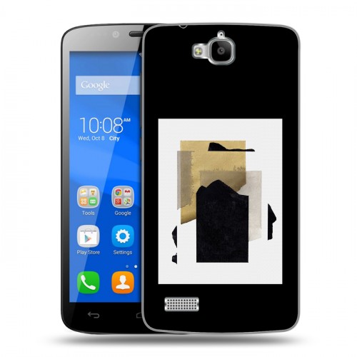 Дизайнерский пластиковый чехол для Huawei Honor 3C Lite Стильные абстракции