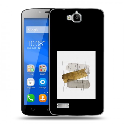 Дизайнерский пластиковый чехол для Huawei Honor 3C Lite Стильные абстракции