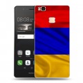 Дизайнерский пластиковый чехол для Huawei P9 Lite Флаг Армении