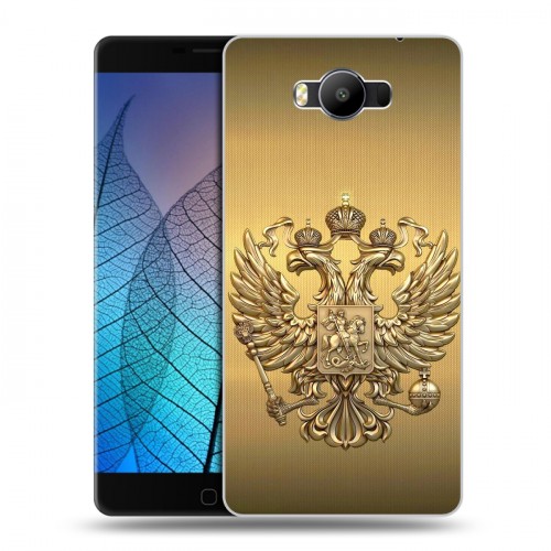 Дизайнерский силиконовый чехол для Elephone P9000 Флаг и герб России