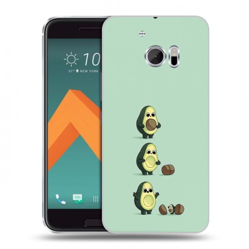 Дизайнерский пластиковый чехол для HTC 10 Авокадо мама