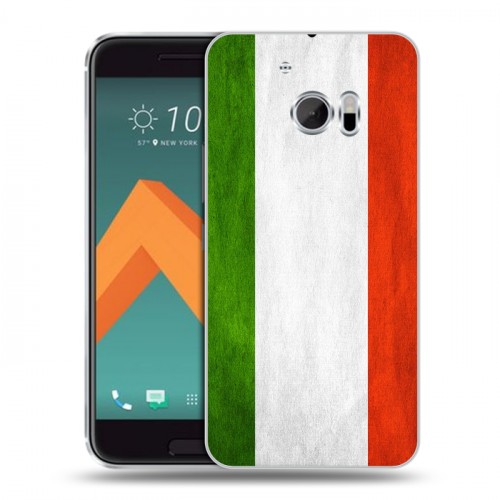 Дизайнерский пластиковый чехол для HTC 10 Флаг Италии