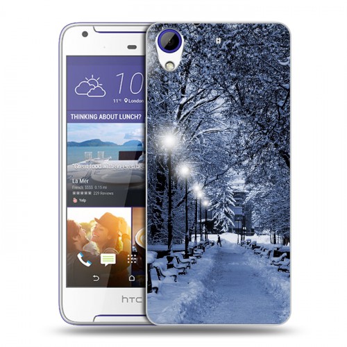 Дизайнерский пластиковый чехол для HTC Desire 830 зима
