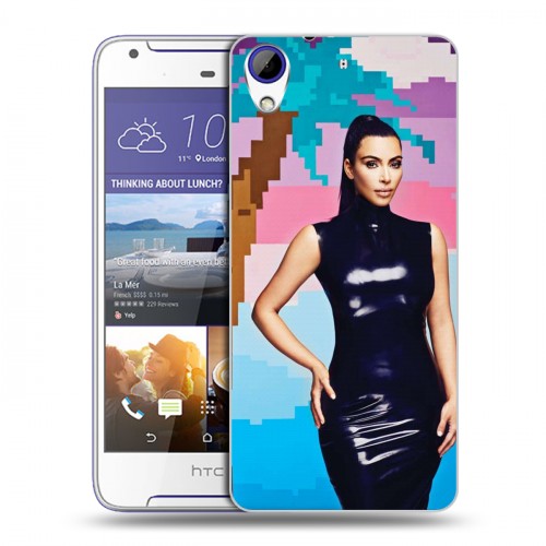 Дизайнерский пластиковый чехол для HTC Desire 830 Ким Кардашьян