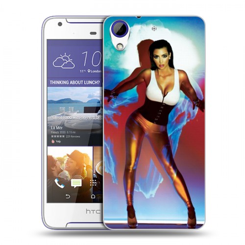 Дизайнерский пластиковый чехол для HTC Desire 830 Ким Кардашьян