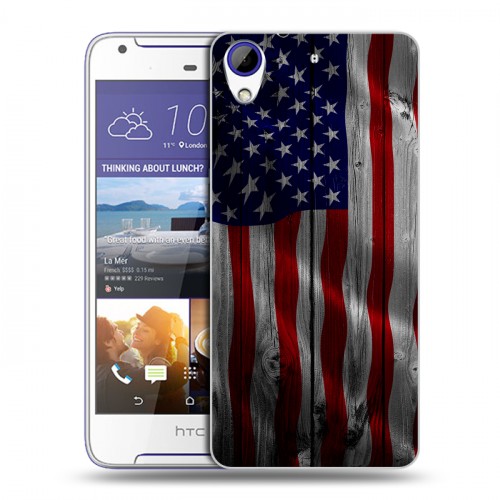 Дизайнерский пластиковый чехол для HTC Desire 830 Флаг США