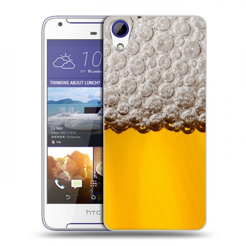 Дизайнерский пластиковый чехол для HTC Desire 830 Пузырьки пива