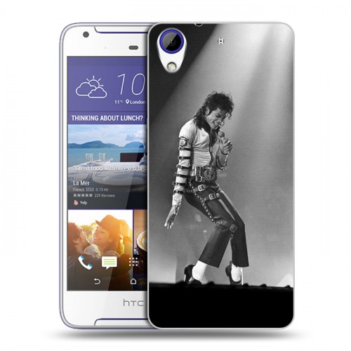 Дизайнерский пластиковый чехол для HTC Desire 830 Майкл Джексон