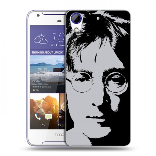 Дизайнерский пластиковый чехол для HTC Desire 830 Джон Леннон