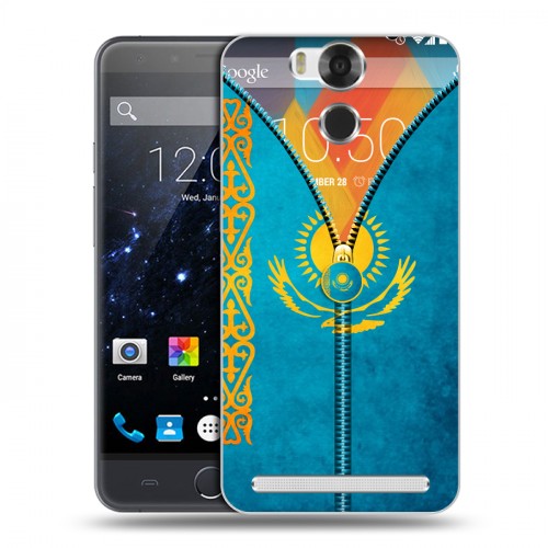 Дизайнерский пластиковый чехол для Ulefone Power Флаг Казахстана