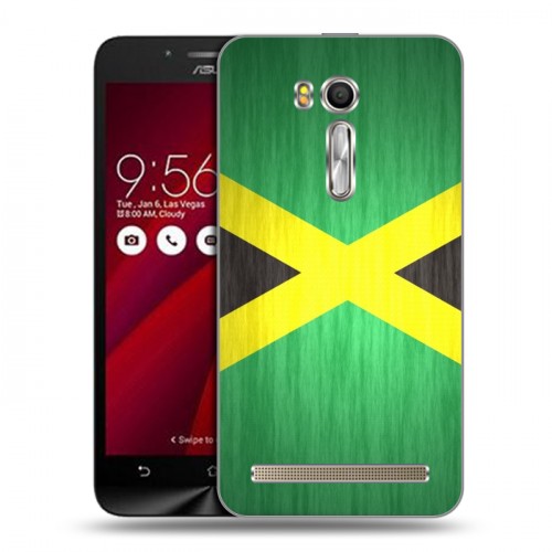 Дизайнерский пластиковый чехол для ASUS Zenfone Go 5.5 Флаг Ямайки