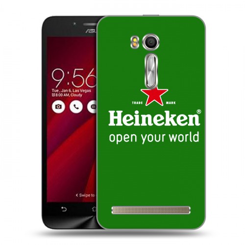 Дизайнерский пластиковый чехол для ASUS Zenfone Go 5.5 Heineken