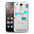 Полупрозрачный дизайнерский пластиковый чехол для Lenovo K5 Note Абстракции