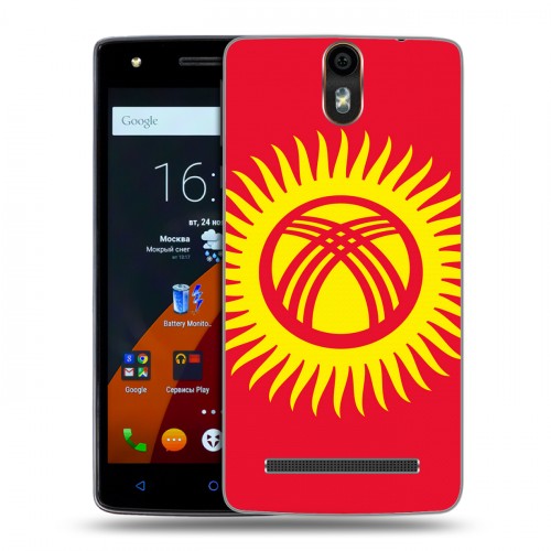 Дизайнерский силиконовый чехол для Wileyfox Storm флаг Киргизии