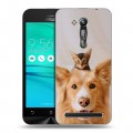 Дизайнерский пластиковый чехол для ASUS ZenFone Go 4.5 ZB452KG Собака и котенок
