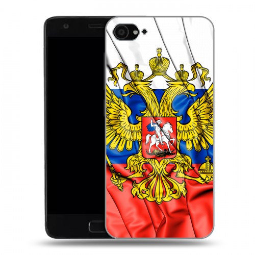 Дизайнерский силиконовый чехол для ZUK Z2 Российский флаг