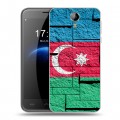 Дизайнерский силиконовый чехол для Homtom HT3 Флаг Азербайджана