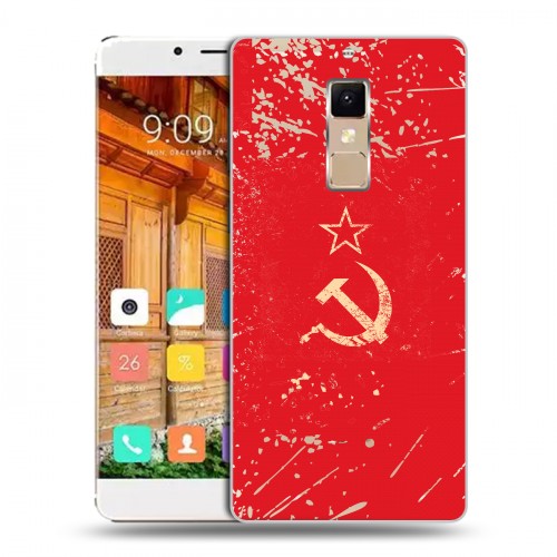 Полупрозрачный дизайнерский пластиковый чехол для Elephone S3 Флаг СССР