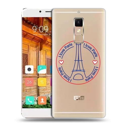 Полупрозрачный дизайнерский пластиковый чехол для Elephone S3 Флаг Франции