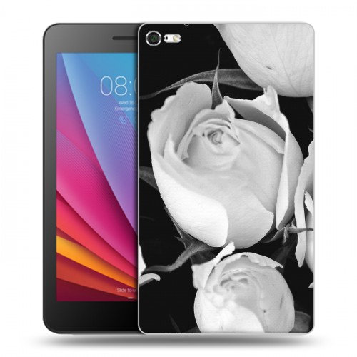 Дизайнерский силиконовый чехол для Huawei MediaPad T2 7.0 Pro Монохромные цветы