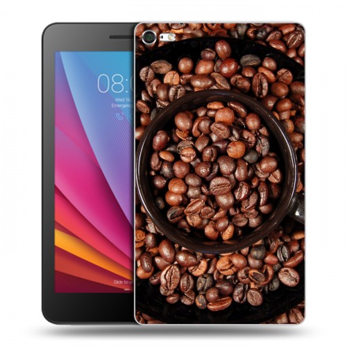 Дизайнерский силиконовый чехол для Huawei MediaPad T2 7.0 Pro кофе текстуры