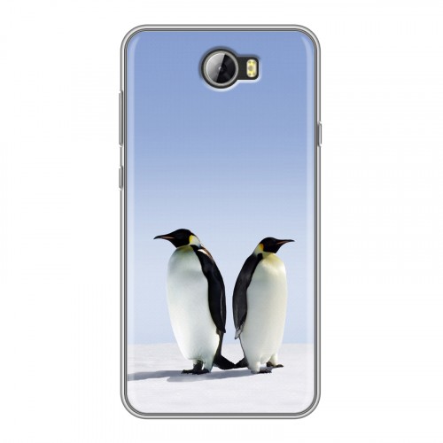 Дизайнерский силиконовый чехол для Huawei Y5 II Пингвины