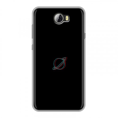 Дизайнерский силиконовый чехол для Huawei Y5 II Минимализм на черном