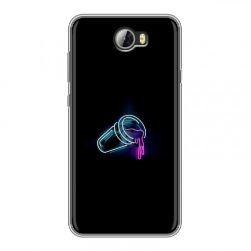 Дизайнерский силиконовый чехол для Huawei Y5 II Минимализм на черном