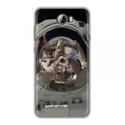 Дизайнерский силиконовый чехол для Huawei Y5 II Космонавт