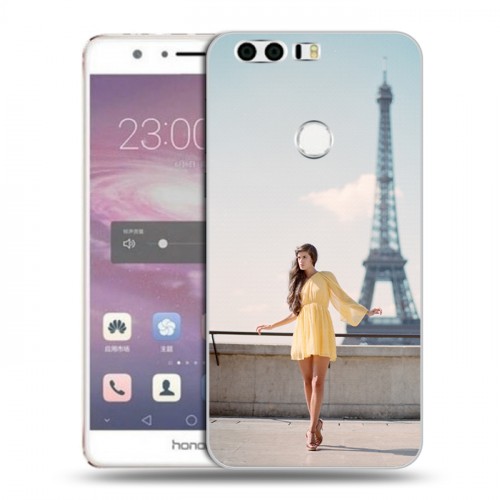 Дизайнерский пластиковый чехол для Huawei Honor 8 Париж
