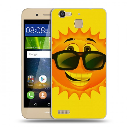 Дизайнерский пластиковый чехол для Huawei GR3 Солнце