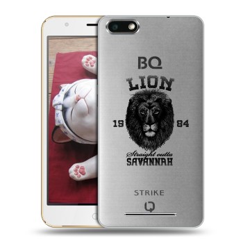 Дизайнерский силиконовый чехол для BQ Strike Символика льва (на заказ)