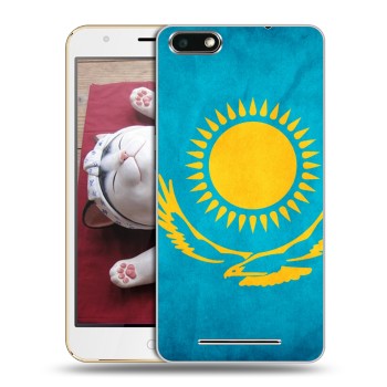 Дизайнерский силиконовый чехол для BQ Strike Флаг Казахстана (на заказ)