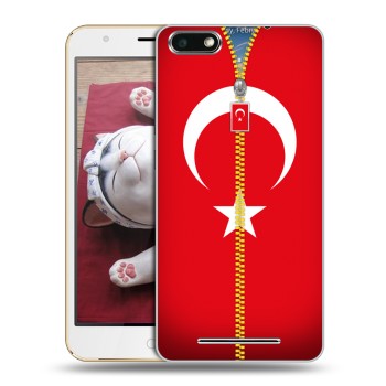 Дизайнерский силиконовый чехол для BQ Strike Флаг Турции (на заказ)