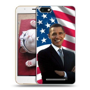 Дизайнерский силиконовый чехол для BQ Strike Барак Обама (на заказ)