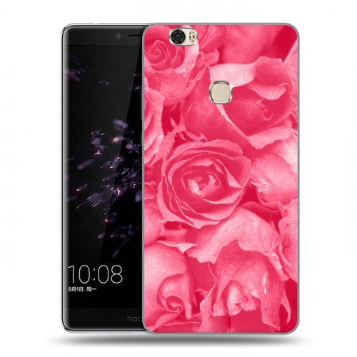 Дизайнерский пластиковый чехол для Huawei Honor Note 8 Монохромные цветы