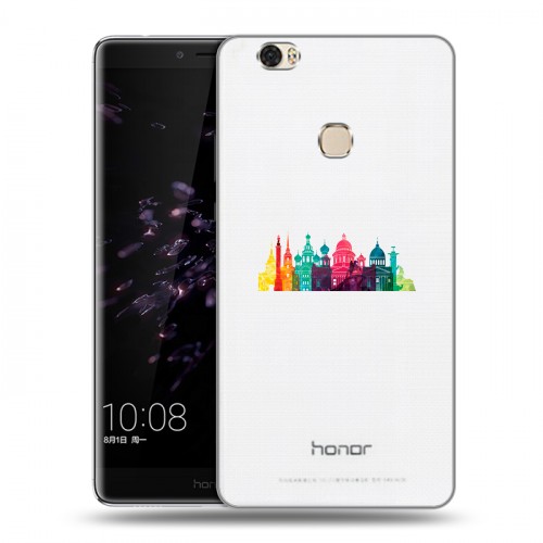 Полупрозрачный дизайнерский пластиковый чехол для Huawei Honor Note 8 Санкт-Петербург