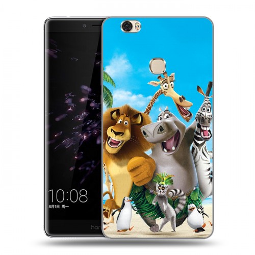Дизайнерский пластиковый чехол для Huawei Honor Note 8 Мадагаскар