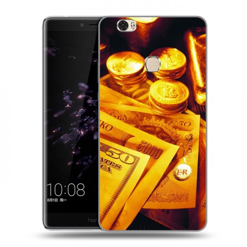 Дизайнерский пластиковый чехол для Huawei Honor Note 8 Текстуры денег