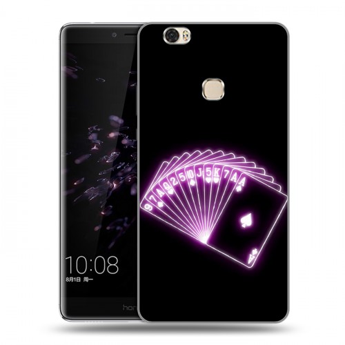 Дизайнерский пластиковый чехол для Huawei Honor Note 8 Неоновые образы