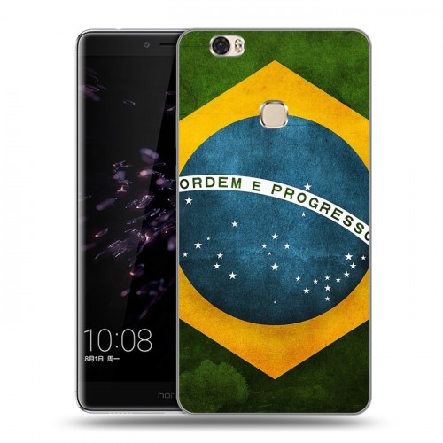 Дизайнерский пластиковый чехол для Huawei Honor Note 8 Флаг Бразилии