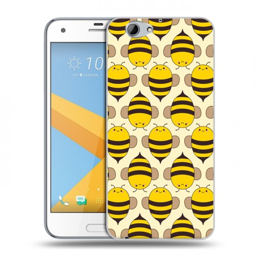 Дизайнерский пластиковый чехол для HTC One A9S Пчелиные узоры