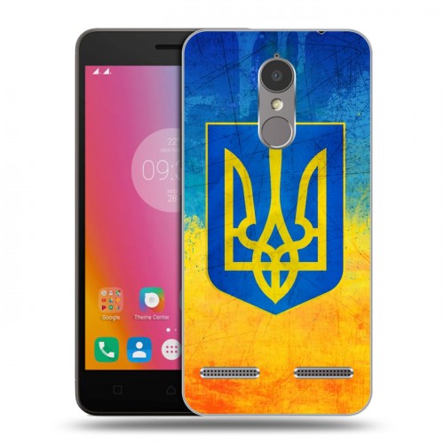Дизайнерский силиконовый чехол для Lenovo K6 Флаг Украины